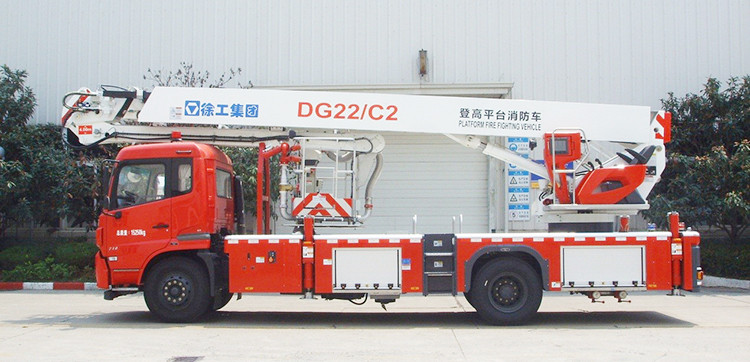 XCMG official Small Fire Truck 22m new aerial ladder fire truck DG22C2 telescopic platform fire trucks price for sale